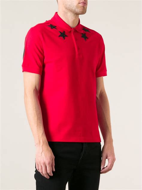 givenchy red polo shirt|More.